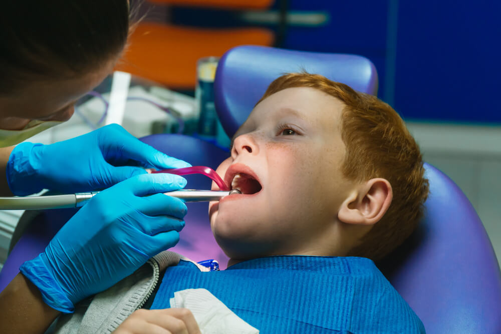 An uneasy kid with Emergency Dental Care in Pearl City.