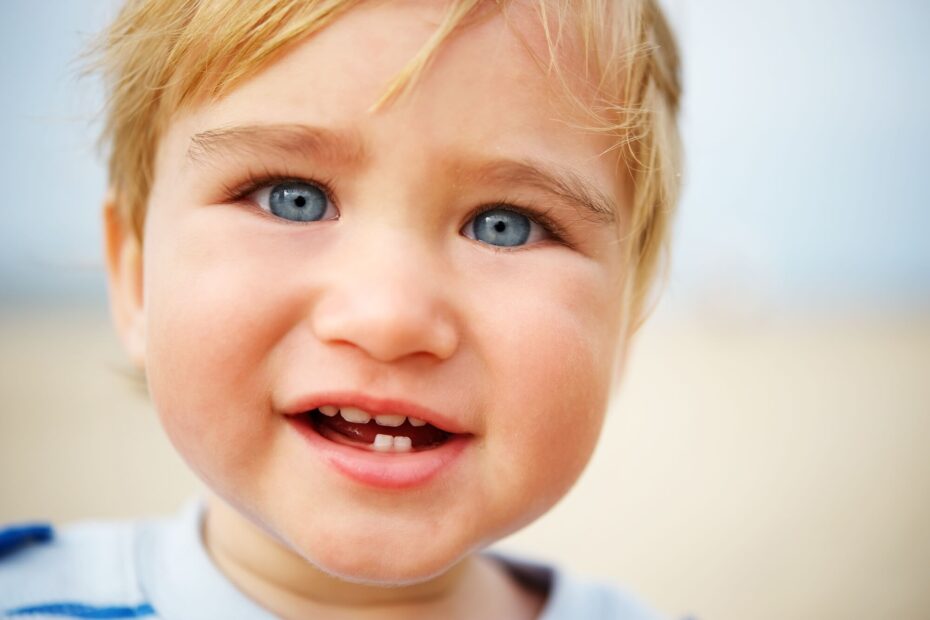 toddler smiling at his Pediatric Dentist in Kapolei