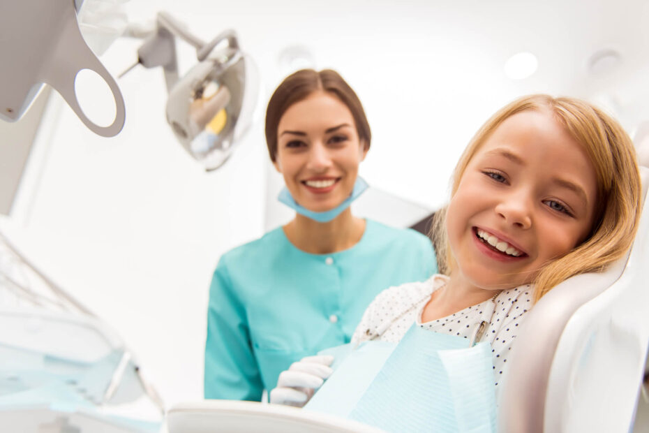 dentist and child at pearl city dental